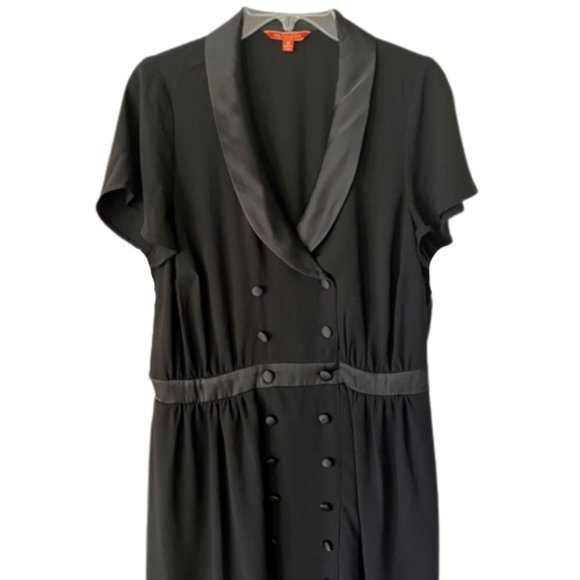 NWOT ModCloth Tuxedo Double Breasted Dress Flutter Sleeves - 1X - Picture 4 of 9